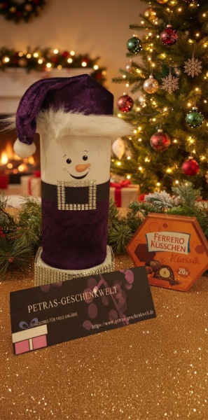Schneemannfigur Gast-Wichtelgeschenke